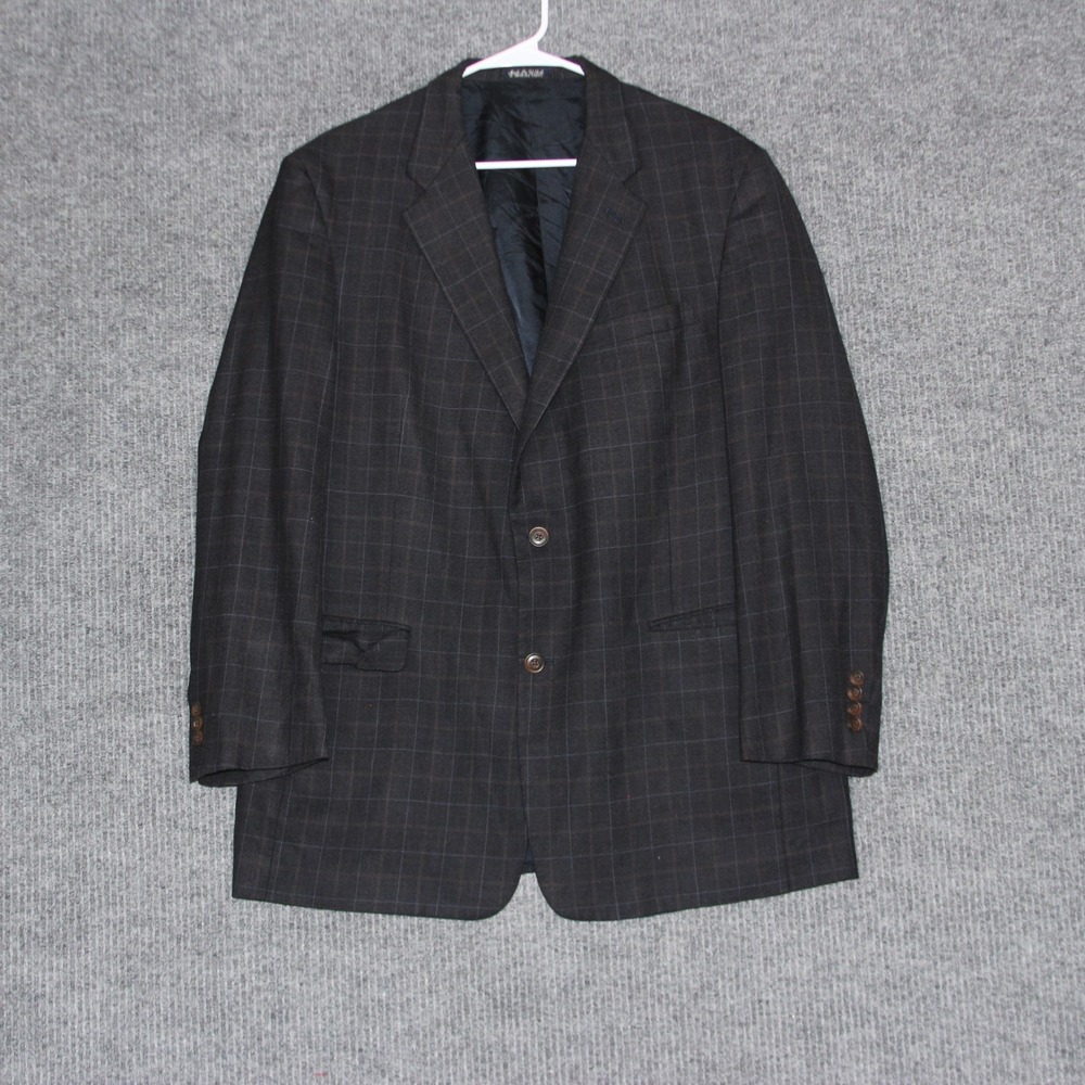 Vintage Burberry London Mens Blazer Jacket Plaid Made in USA Size‎ 42R